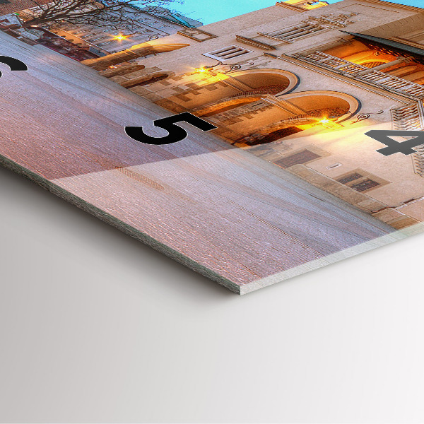 Skleněné hodiny čtvercové Hlavní náměstí v Krakově