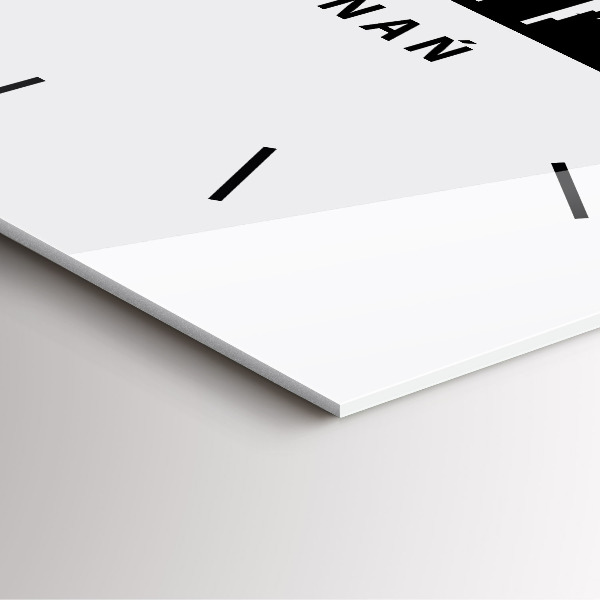 Čtvercové nástěnné hodiny Grafika panoramatu Poznaně