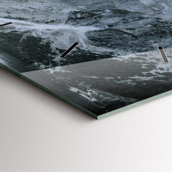 Čtvercové nástěnné hodiny Morskie Oko v Tatrách