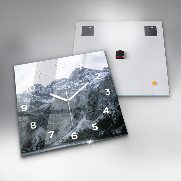 Čtvercové nástěnné hodiny Morskie Oko v Tatrách