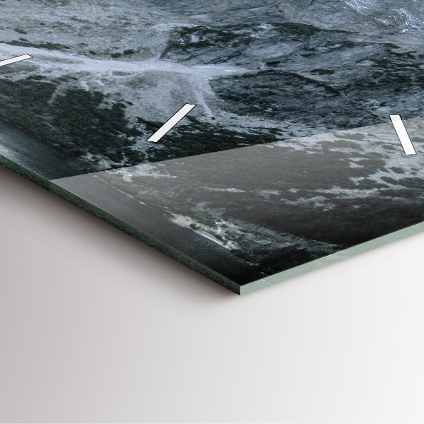 Čtvercové nástěnné hodiny Morskie Oko v Tatrách