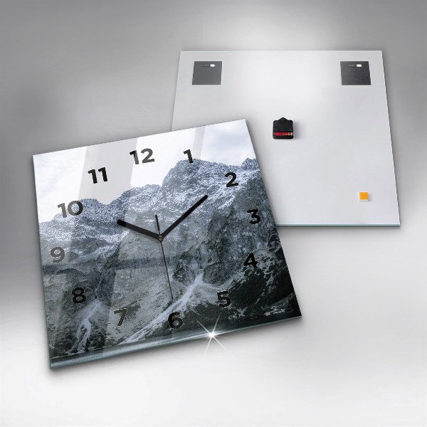Čtvercové nástěnné hodiny Morskie Oko v Tatrách
