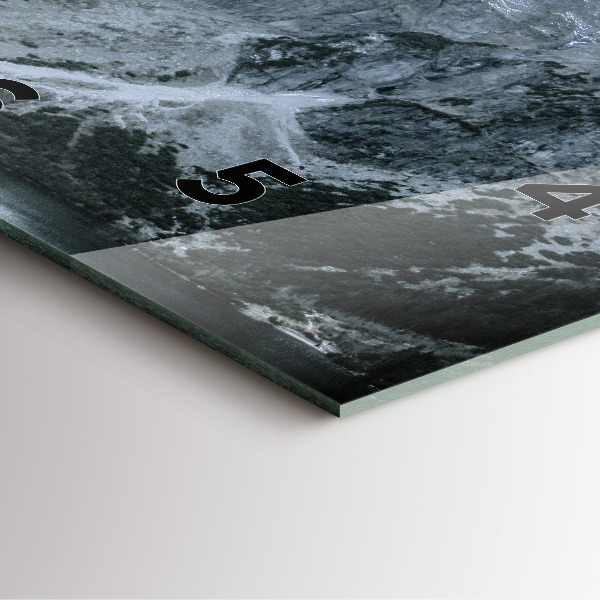 Čtvercové nástěnné hodiny Morskie Oko v Tatrách