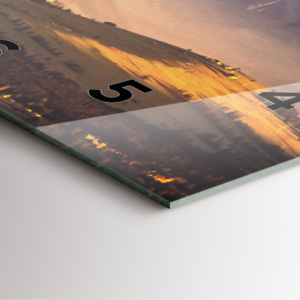 Čtvercové nástěnné hodiny Zimní krajina v Tatrách