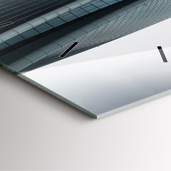 Čtvercové nástěnné hodiny Milánský mrakodrap