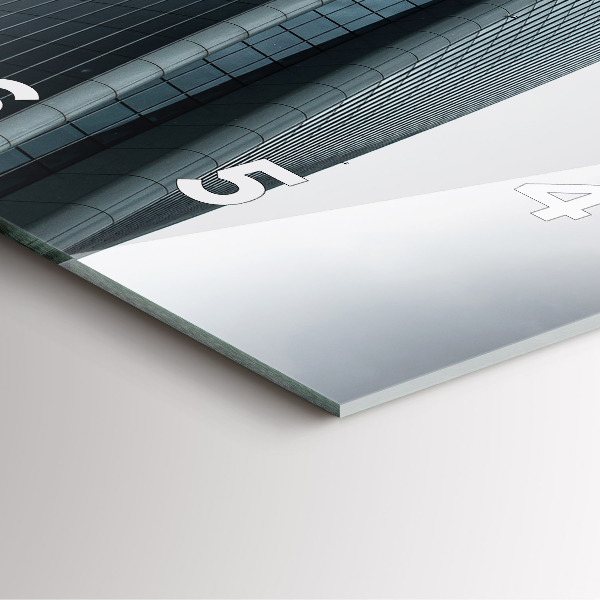 Čtvercové nástěnné hodiny Milánský mrakodrap