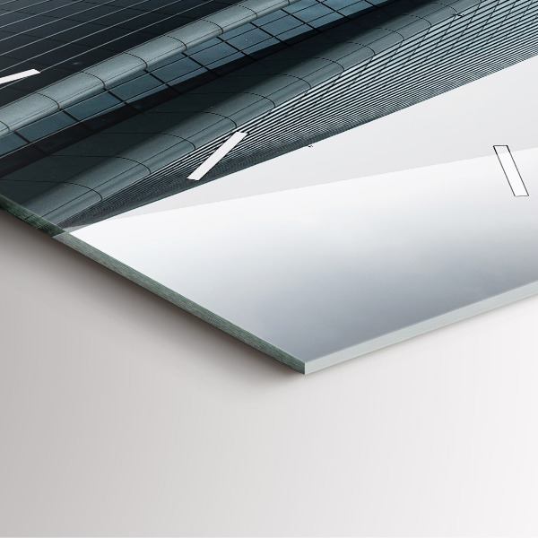 Čtvercové nástěnné hodiny Milánský mrakodrap