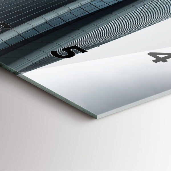 Čtvercové nástěnné hodiny Milánský mrakodrap