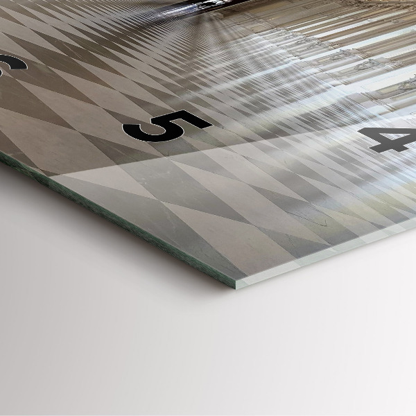 Čtvercové nástěnné hodiny Muzeum La Veneria Reale