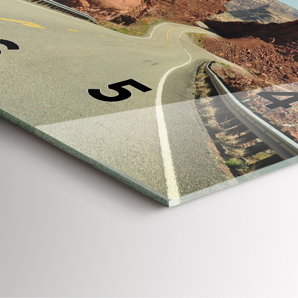 Čtvercové nástěnné hodiny Route 66 v USA