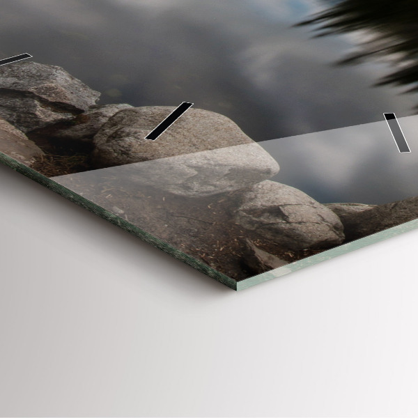 Čtvercové nástěnné hodiny Vysoké Tatry na Slovensku