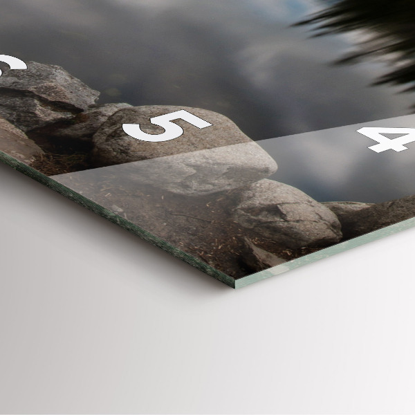 Čtvercové nástěnné hodiny Vysoké Tatry na Slovensku