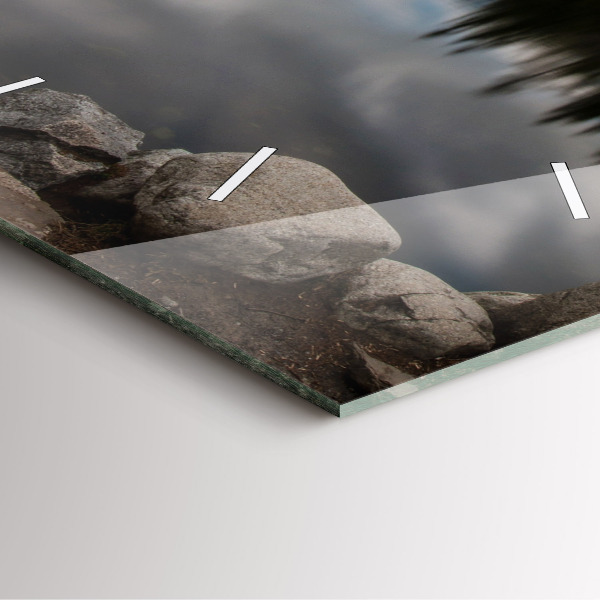 Čtvercové nástěnné hodiny Vysoké Tatry na Slovensku