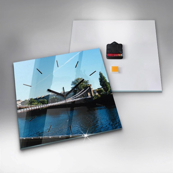 Čtvercové nástěnné hodiny Southportland Skotsko