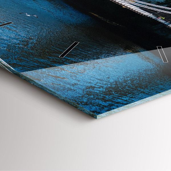 Čtvercové nástěnné hodiny Southportland Skotsko