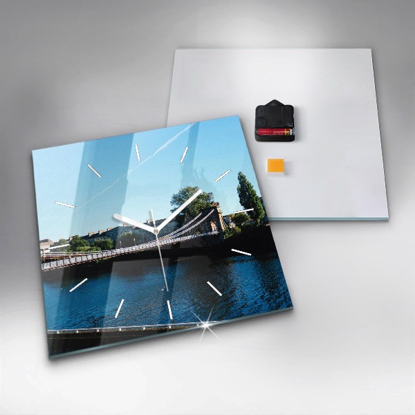 Čtvercové nástěnné hodiny Southportland Skotsko