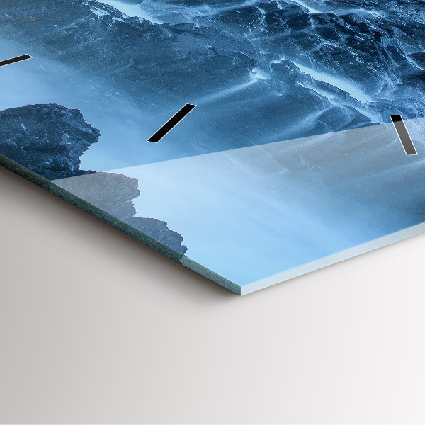 Čtvercové nástěnné hodiny Maják