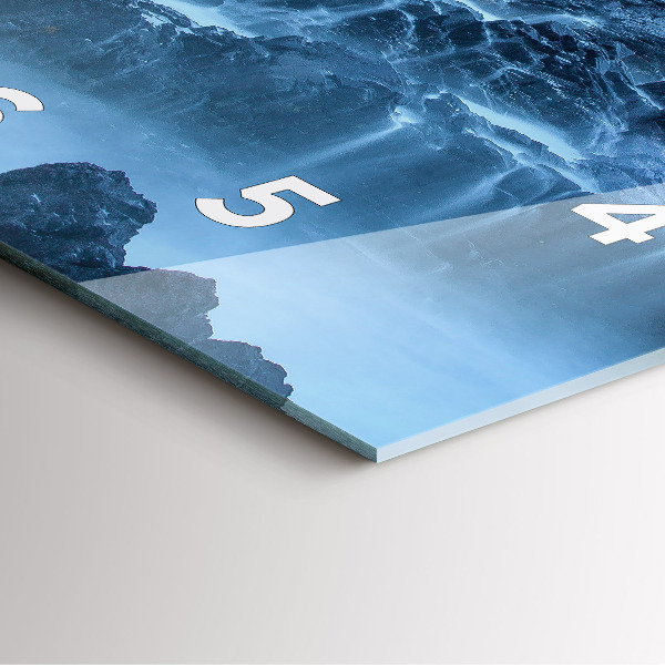 Čtvercové nástěnné hodiny Maják