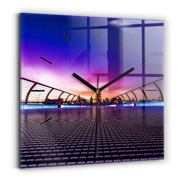 Čtvercové nástěnné hodiny Katedrála svatého Pavla