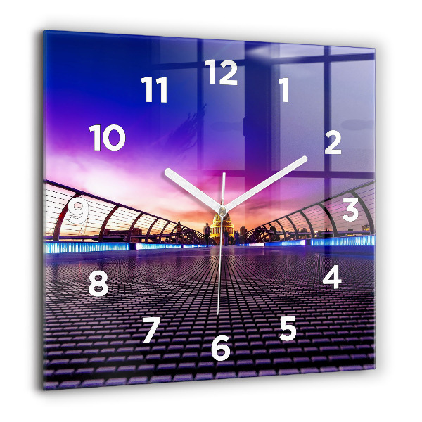 Čtvercové nástěnné hodiny Katedrála svatého Pavla