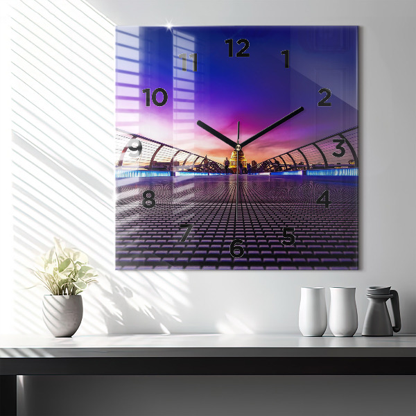 Čtvercové nástěnné hodiny Katedrála svatého Pavla