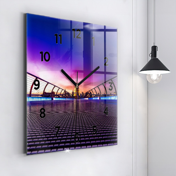 Čtvercové nástěnné hodiny Katedrála svatého Pavla