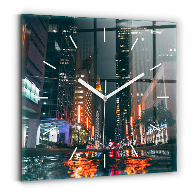 Čtvercové nástěnné hodiny Hotel Hilton v Houstonu