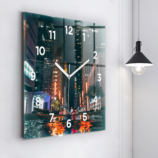 Čtvercové nástěnné hodiny Hotel Hilton v Houstonu