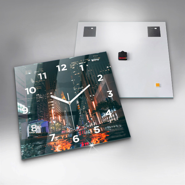 Čtvercové nástěnné hodiny Hotel Hilton v Houstonu