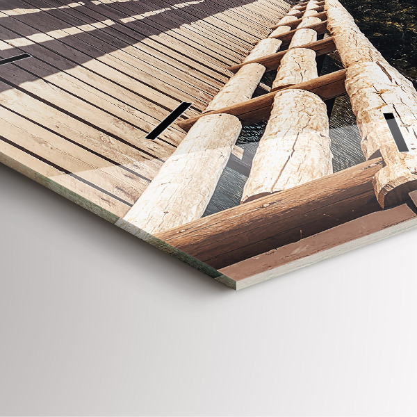 Čtvercové nástěnné hodiny Hory v Yellowstonu