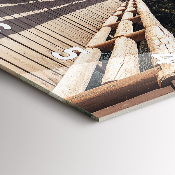 Čtvercové nástěnné hodiny Hory v Yellowstonu