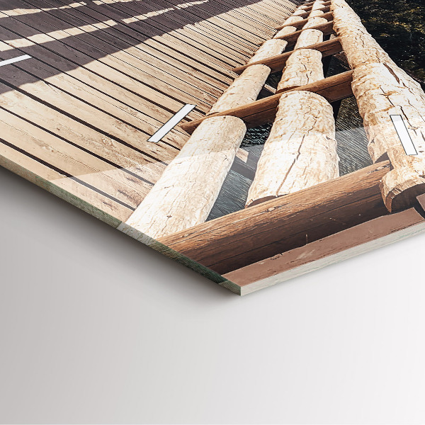 Čtvercové nástěnné hodiny Hory v Yellowstonu