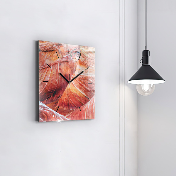 Čtvercové nástěnné hodiny Malebný Grand Canyon