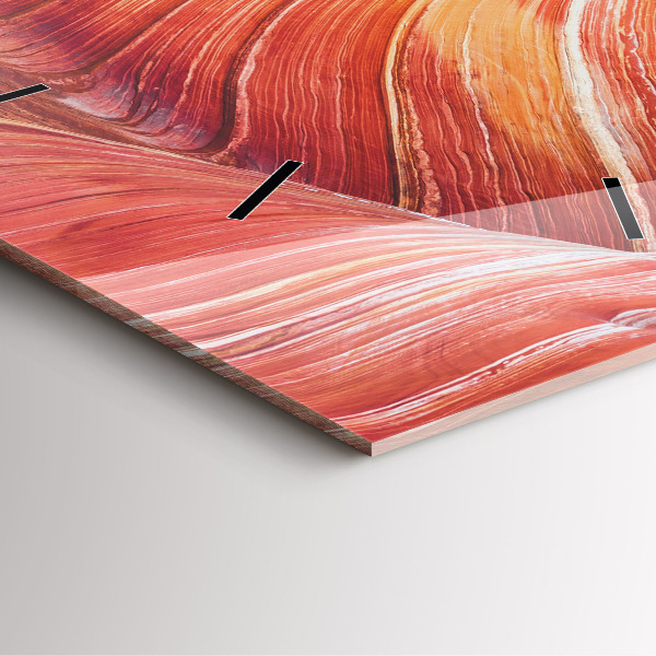 Čtvercové nástěnné hodiny Malebný Grand Canyon