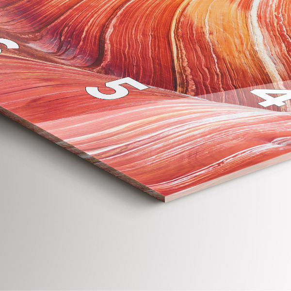 Čtvercové nástěnné hodiny Malebný Grand Canyon