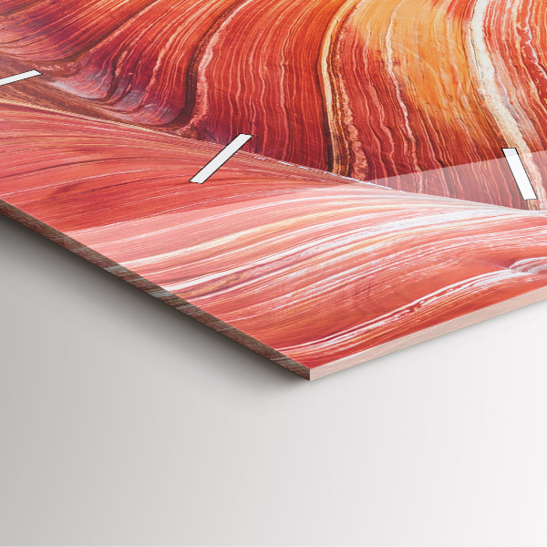 Čtvercové nástěnné hodiny Malebný Grand Canyon