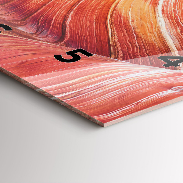 Čtvercové nástěnné hodiny Malebný Grand Canyon