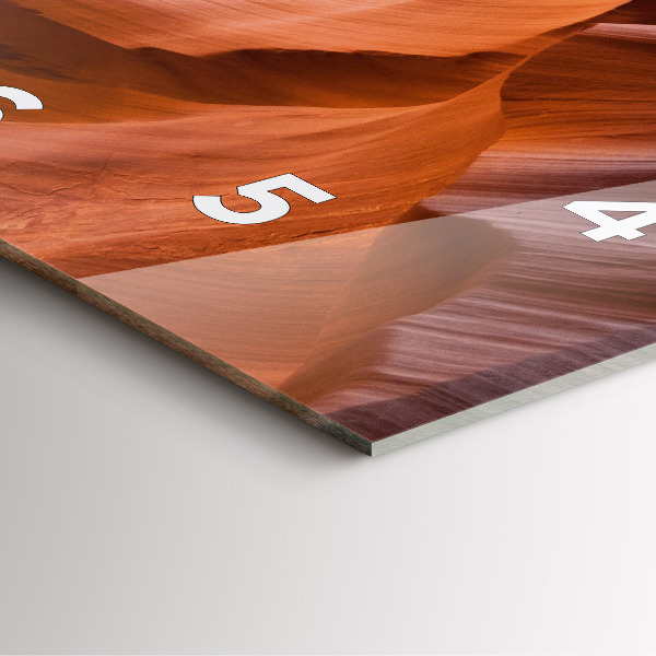 Čtvercové nástěnné hodiny Antilopí kaňon