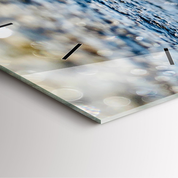 Čtvercové nástěnné hodiny Fotografování vody