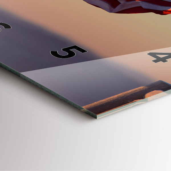 Čtvercové nástěnné hodiny Vlajka USA