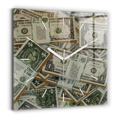 Čtvercové nástěnné hodiny 1 americký dolar