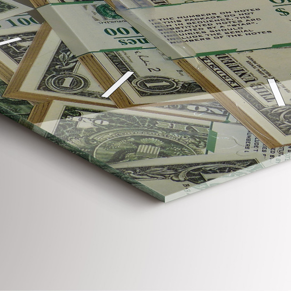 Čtvercové nástěnné hodiny 1 americký dolar