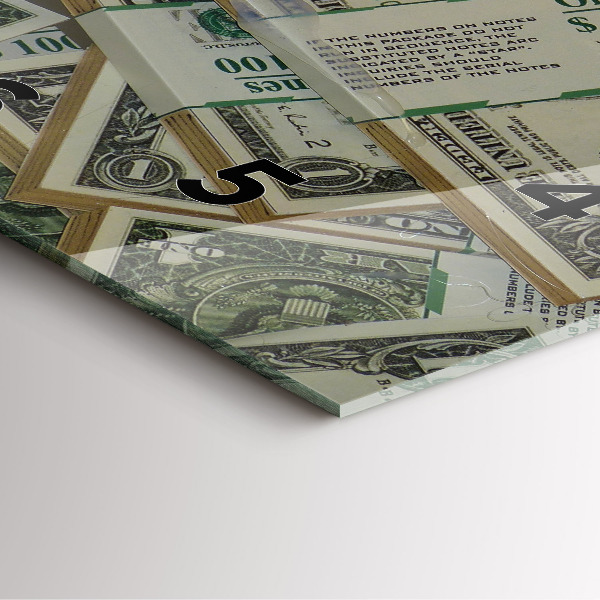 Čtvercové nástěnné hodiny 1 americký dolar