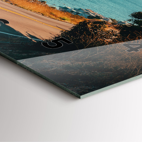 Čtvercové nástěnné hodiny Palmy v Malibu