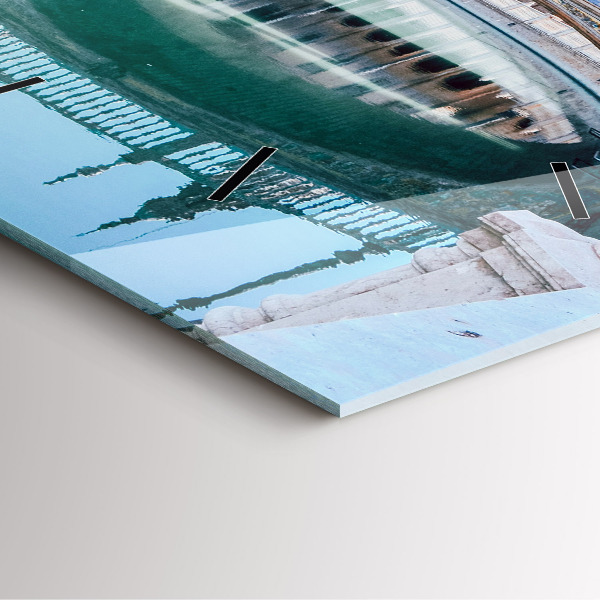 Čtvercové nástěnné hodiny Španělské náměstí v Seville