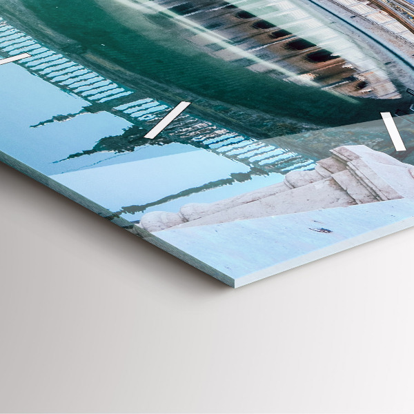 Čtvercové nástěnné hodiny Španělské náměstí v Seville