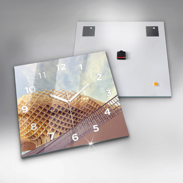 Čtvercové nástěnné hodiny Vyhlídka v Seville