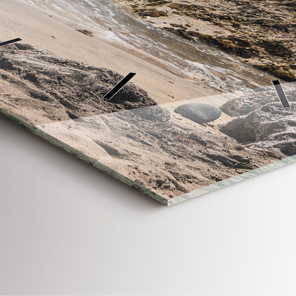 Čtvercové nástěnné hodiny Pohled na Středozemní moře