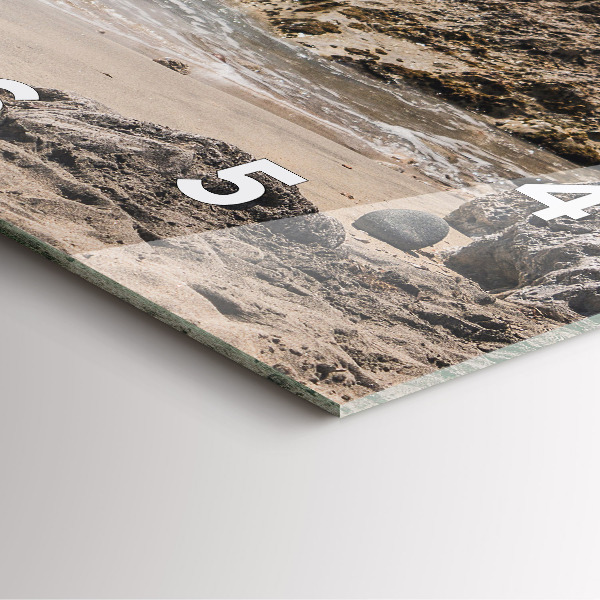 Čtvercové nástěnné hodiny Pohled na Středozemní moře