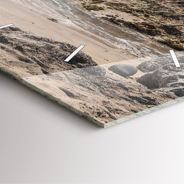 Čtvercové nástěnné hodiny Pohled na Středozemní moře